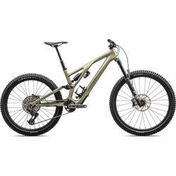 Specialized StumpJumper EVO Expert Bike in Satin Metallic Spruce and Dark Moss Green